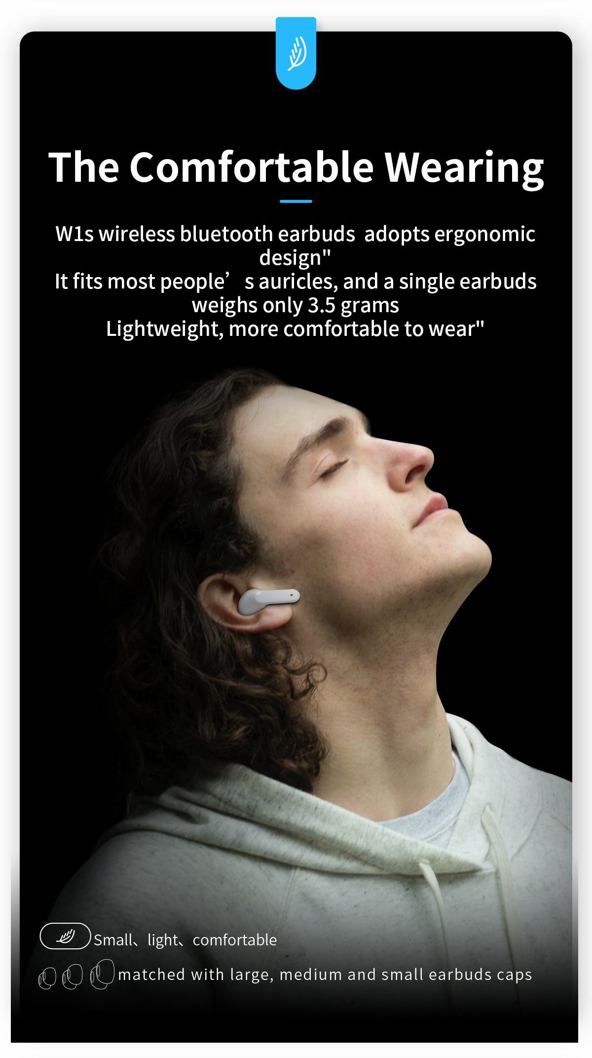 300mAh True Wireless Stereo Earbuds , 110days Tws Wireless Headset