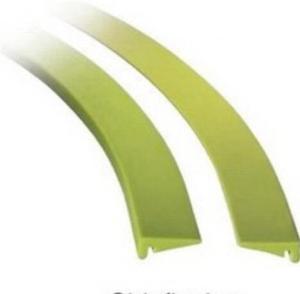 China Radius neck guides for PET bottle containers can neck profiles UHMW-PE low friction wearstrips wholesale