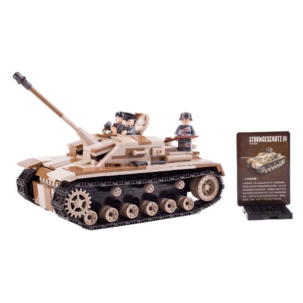 Children gifts military armor weapon German assault No.3 desert field tank