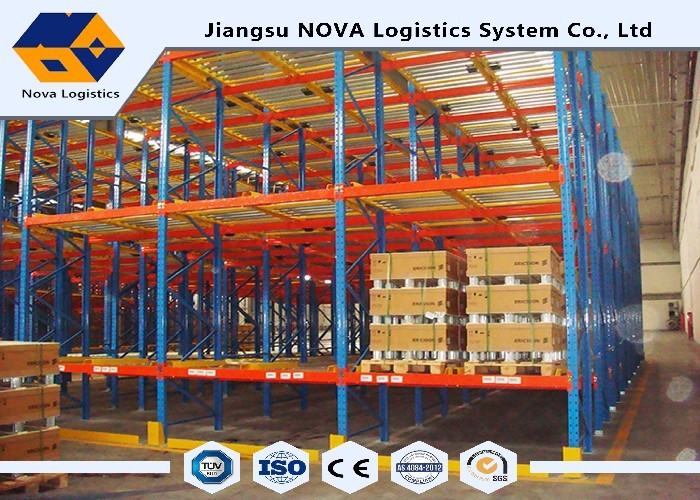 Carton Flow System Warehouse Gravity Pallet Racking Heavy Duty