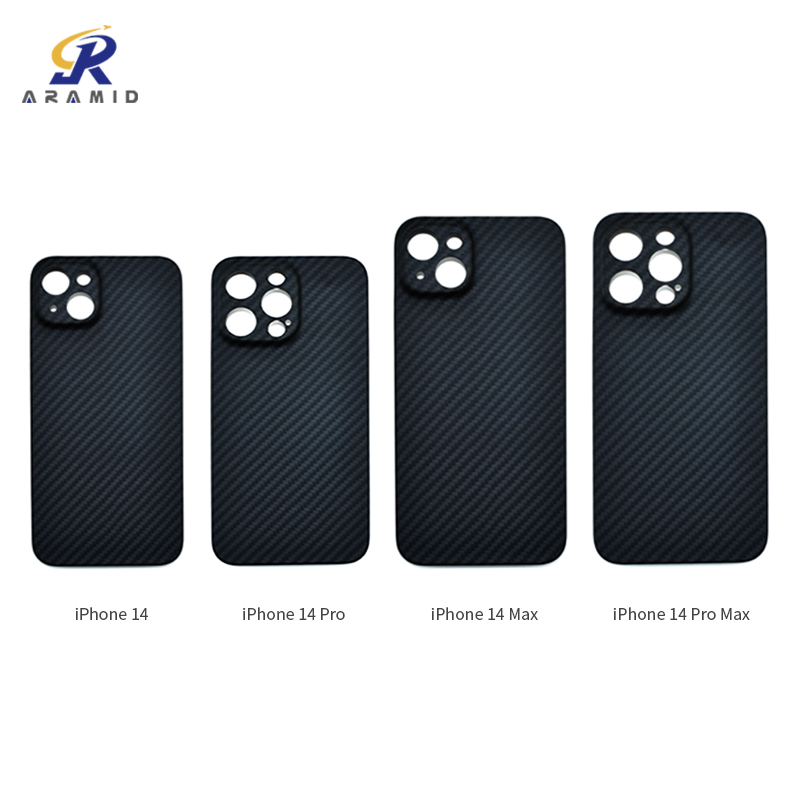 Precision Camera Cutting Carbon Fiber Mobile Case Black Color For IPhone 14 Pro
