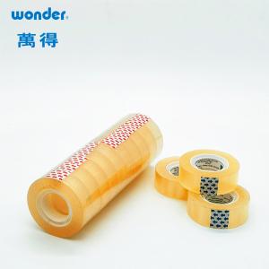 China Bopp Water Based Stationery Adhesive Tape 24mm Width Yellowish wholesale