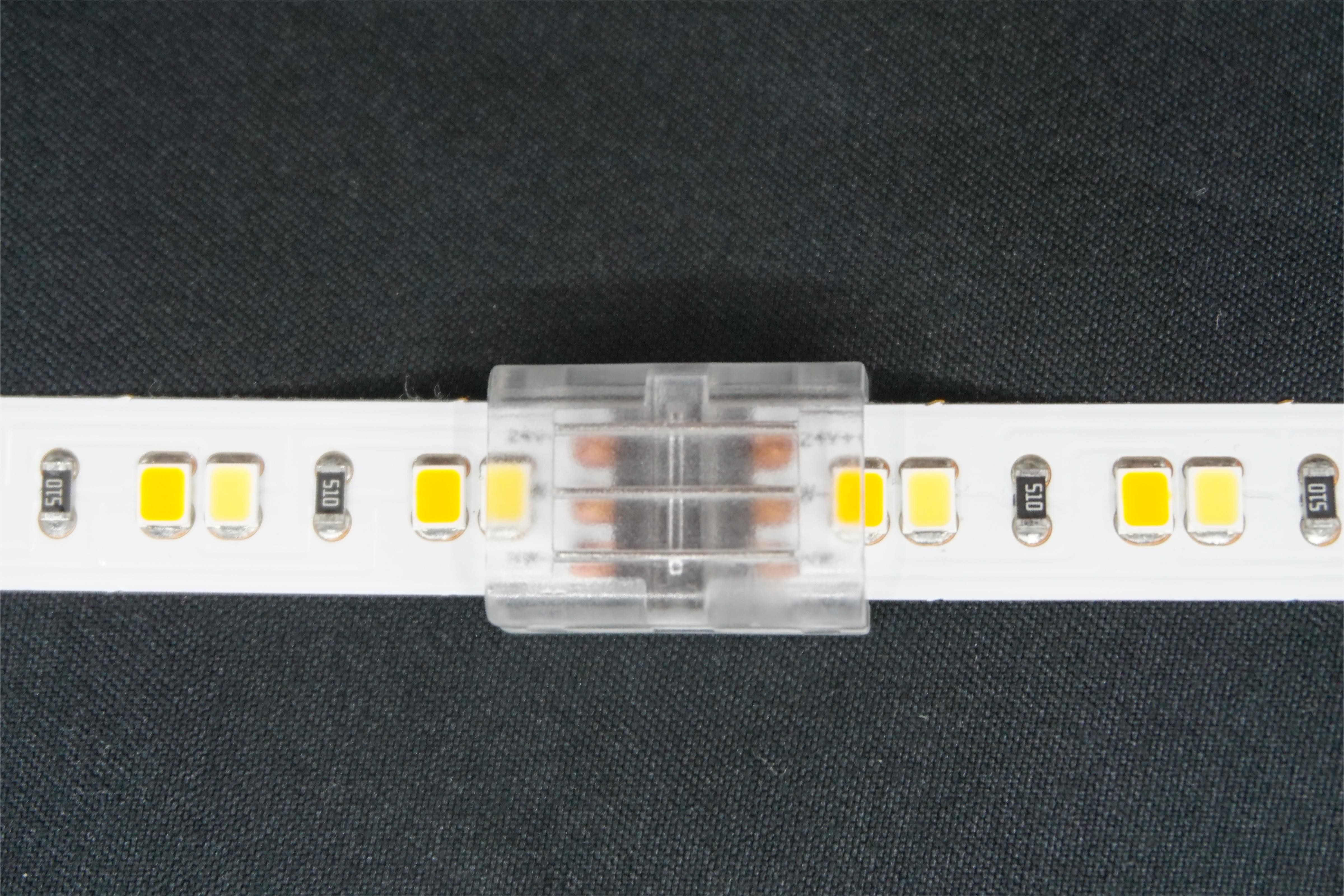 3 PIN 10mm PCB To PCB SMD Solderless LED Strip Connector Transparent