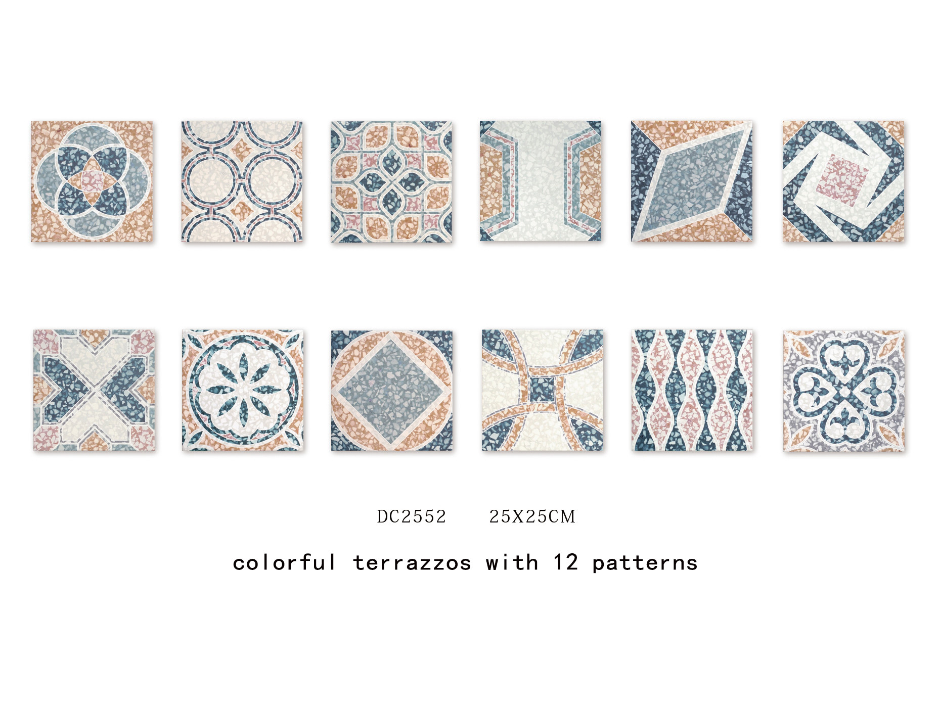 Wear-Resistant 250x250mm Ceramic Rustic Tile W.A 6% For Living Room And Antibacterial Wall And Floor Tile For Bathroom
