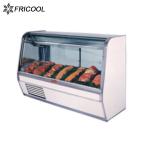 33''*55'' Meat Display Cooler Refrigerated Meat Display Case 500L 115V 60HZ