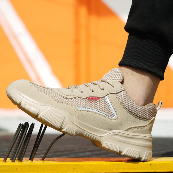 Shengjie Steel Toe Work Shoes Microfiber Leather Upper Rubber Outsole Anti Puncture Anti Slip Safety S