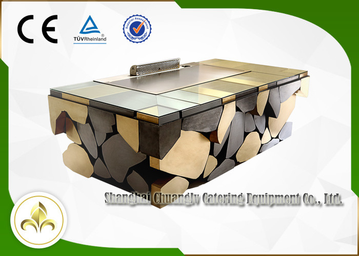 Electromagnetic Induction Teppanyaki Plate Japanese Grill Table Restaurant