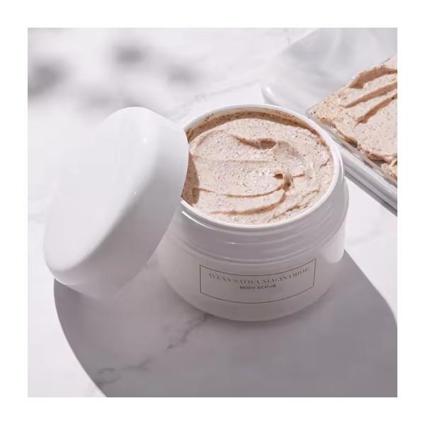 Natural Organic Oat Niacinamide Body Scrub Exfoliating Anti Aging Cellulite Dead