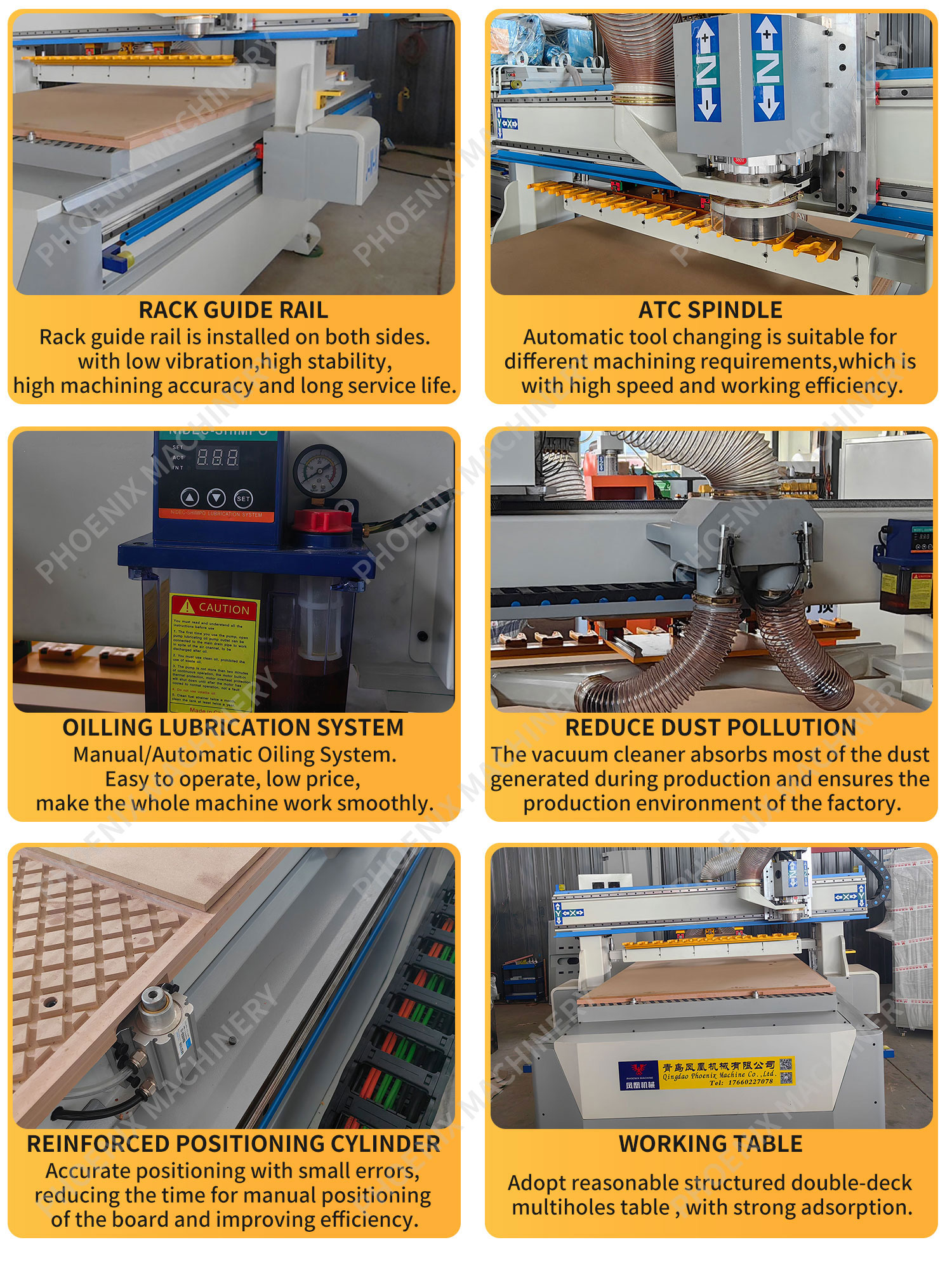 Effortless Operation 3 Axis CNC Router Machine for Wood Maximum Working Speed 20000mm/min