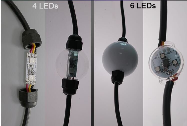 DMX 50MM RGB LED Landscape Lights Addressable Ws2811 IP65 For Outdoor