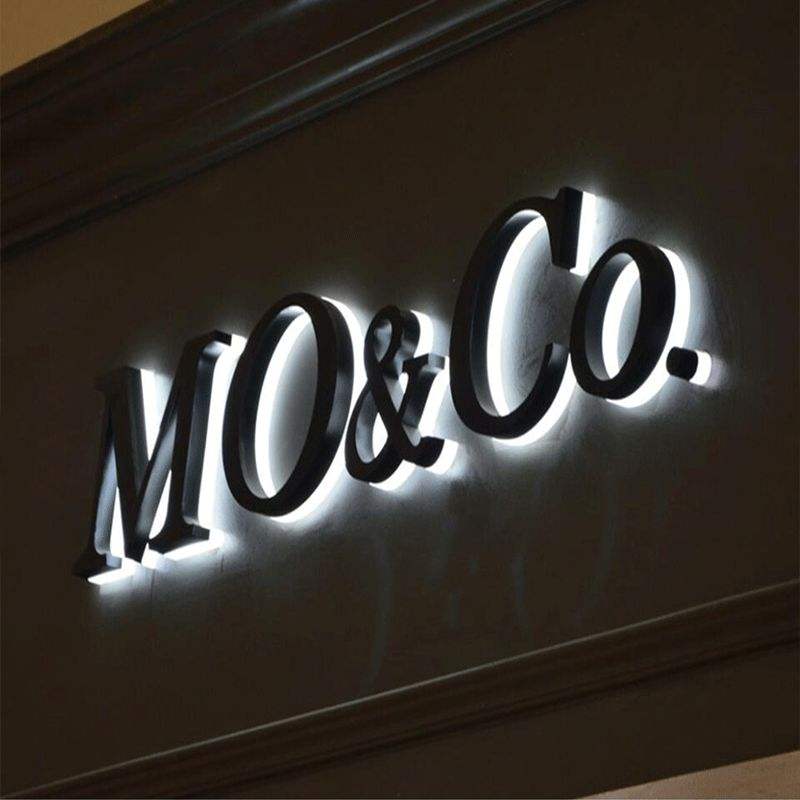 Led Luminous Text Back Lit Signage Outdoor Indoor Shop Wall Mounted Led Module Light Up Letter Sign