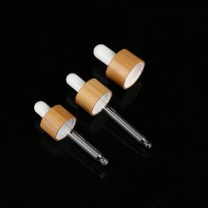 China Wooden 18mm DIN18 Essential Oil Cosmetic Bamboo Dropper wholesale