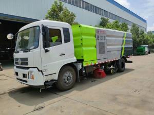 China Dongfeng 9000 Liters Water Mechanical Sweeper Truck , 9 Ton Street Washing Truck wholesale