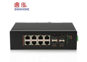 China Managed Industrial Poe Network Switch 8*10/ 1000 M PoE Rj45 Port , 2GE SFP Port wholesale