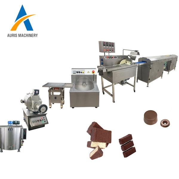 Quality Fully Automatic 200kg H Chocolate Bar Production Line Grinding Peeler Snack for sale