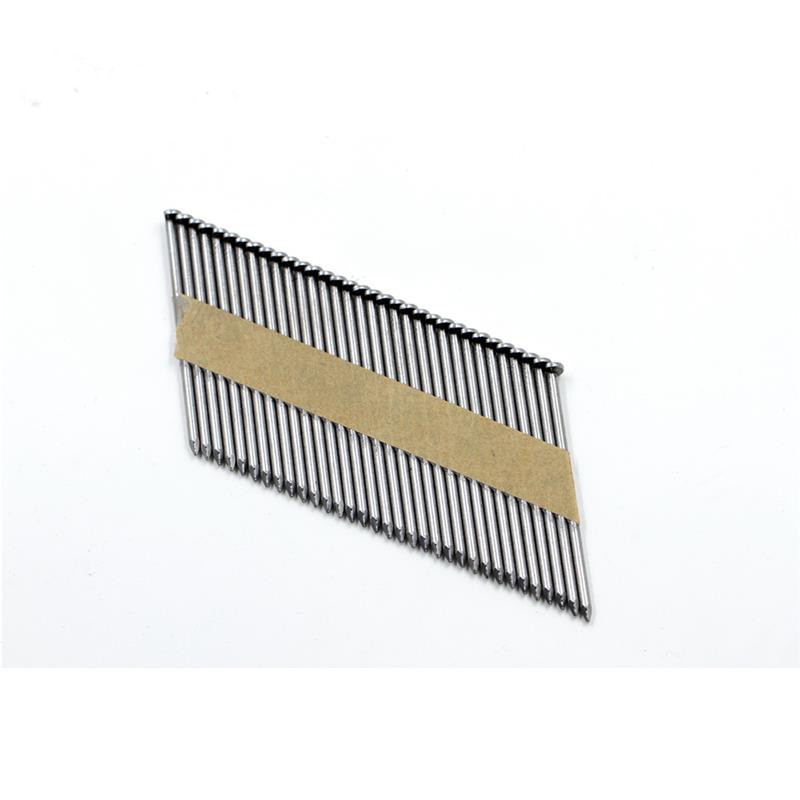 28 / 34 Degree 2.8mm*76mm Smooth Shank Galvanized Paper Strip Nails For Building Construction