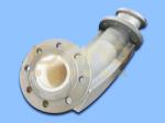 Bending Ceramic Sleeve Lined Pipe One Piece Alumina Ceramic Tube
