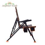 Heated Outdoor Folding Camping Chair Black Steel Pipe 23''x33''x39''