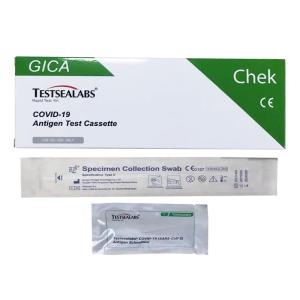 China ISO13485 Colloidal Gold Antigen Test Cassette 15 Minutes / Time wholesale