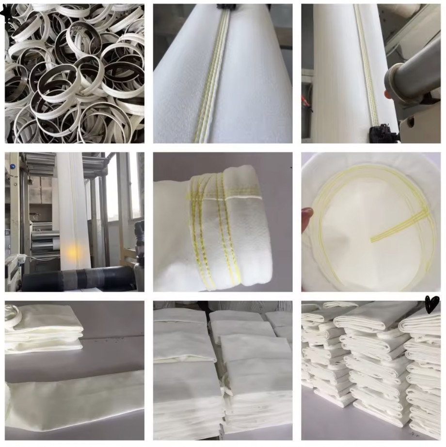Multi Layer Composite Needle Punched Filter Felt Surface Layer Antistatic Dust Collector Filter Bags