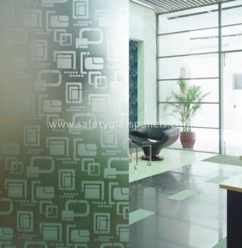 Personalized Diamond Acid Etching Glass At Home , Rain Patterned Glass Decoration
