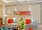 Modern White Geometric Removable Wallpaper For Bedding Room