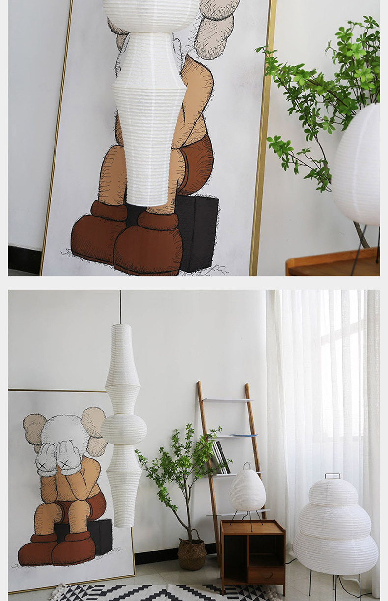 Janpanese Akari Rice Paper Lamp Nordic Noguchi Yong Pendant Lamp(WH-AP-599)