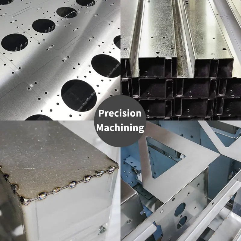 OEM Cutting Parts Products Services Enclosure Welded Bending Anodic Oxidation CNC Custom Sheet Metal Fabrication Box