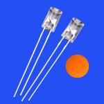 5mm 2Hz 1/6 Duty Cycle 12V Clear Orange Color 600nm 1200mcd 90deg Resistor