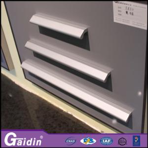 China wardrobe interior anodized foggy siver aluminum furniture handle wholesale