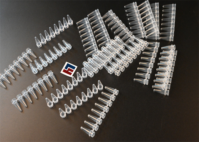 PCR tubes, polymerase chain reaction tubes for laboratory testing using,0.2ml PCR 8-strip tubes
