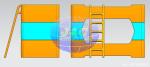 OEM Plastic Rotational Moulding Furniture Kids Bunk Beds By Aluminum Rotational