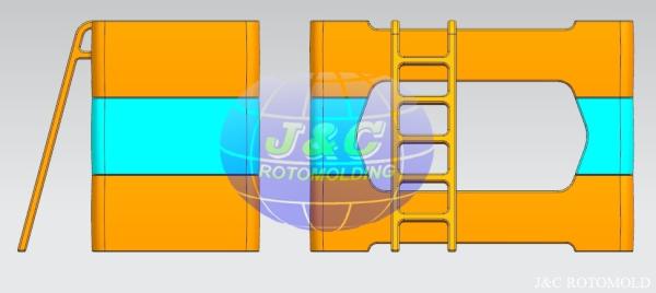 OEM Plastic Rotational Moulding Furniture Kids Bunk Beds By Aluminum Rotational