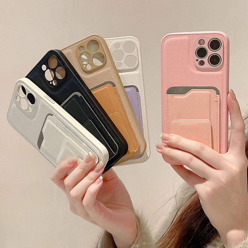 PU Leather Phone Cases for iphone 11 pro max 11 12 13 14 15 and With Holder