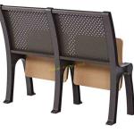 Steel Coated Stadium School Furniture Roll Up Chair Fixed Desk / Auditorium