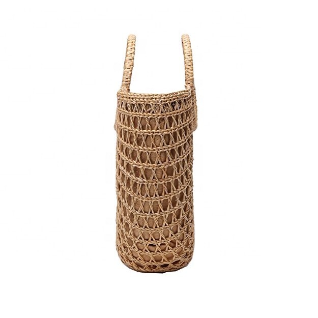 Handmade Vintage Tote Bag Natural Bali Straw Beach Bag For Women