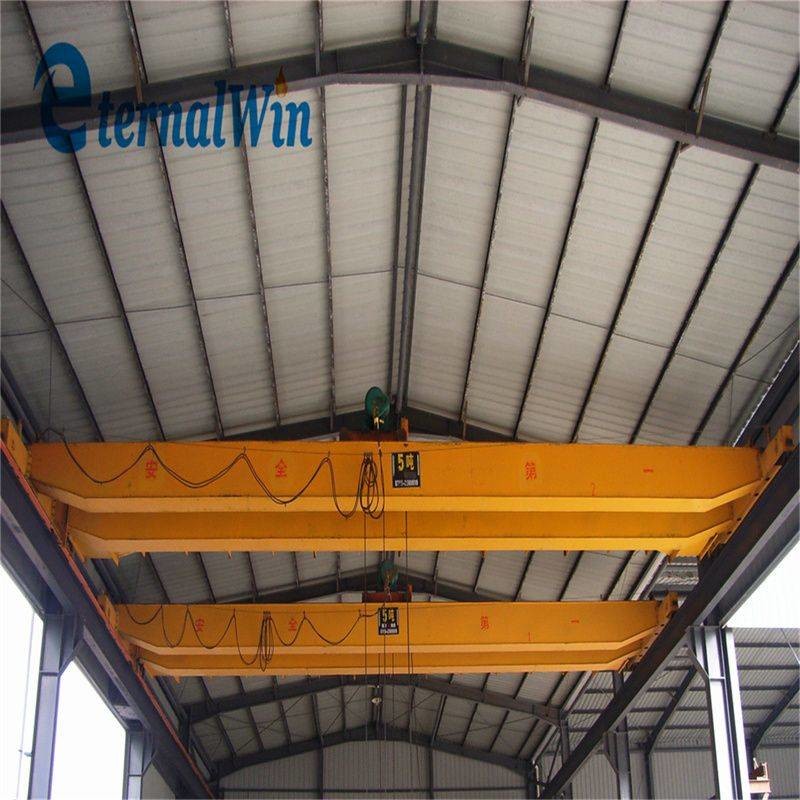 European Workshop Warehouse Single Beam Double Beam Bridge Crane Double Hook