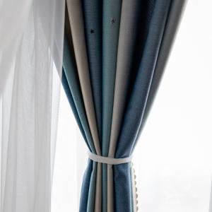 China Linen Sheer Stars Soft Curtain Fabric For Living Room wholesale