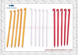 China Aviation Aluminum Alloy Tent Pegs Ultralight Square nail Stakes Hook Pin Nails Camping Accessories wholesale