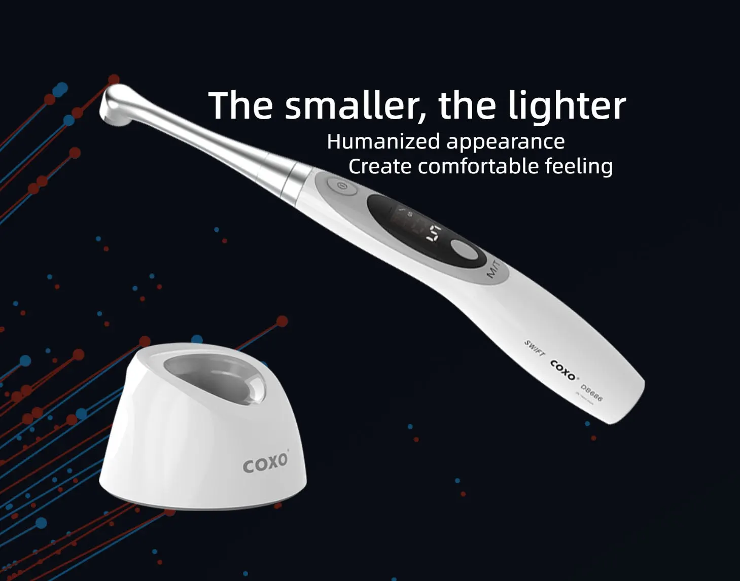 Dental Curing Lamp 2300mw/cm Dentistry Photopolymerizer High Power Blue Lights Intensity LED Wireless Cordless Tool