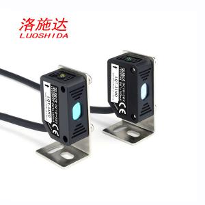 China Through Beam Type Square Laser Proximity Sensor With Cable Type 3 Wire Q31 Visible Light 660nm wholesale
