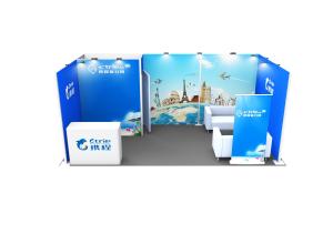 China Advertising custom tradeshow booth wholesale tension fabric exhibition booth wholesale