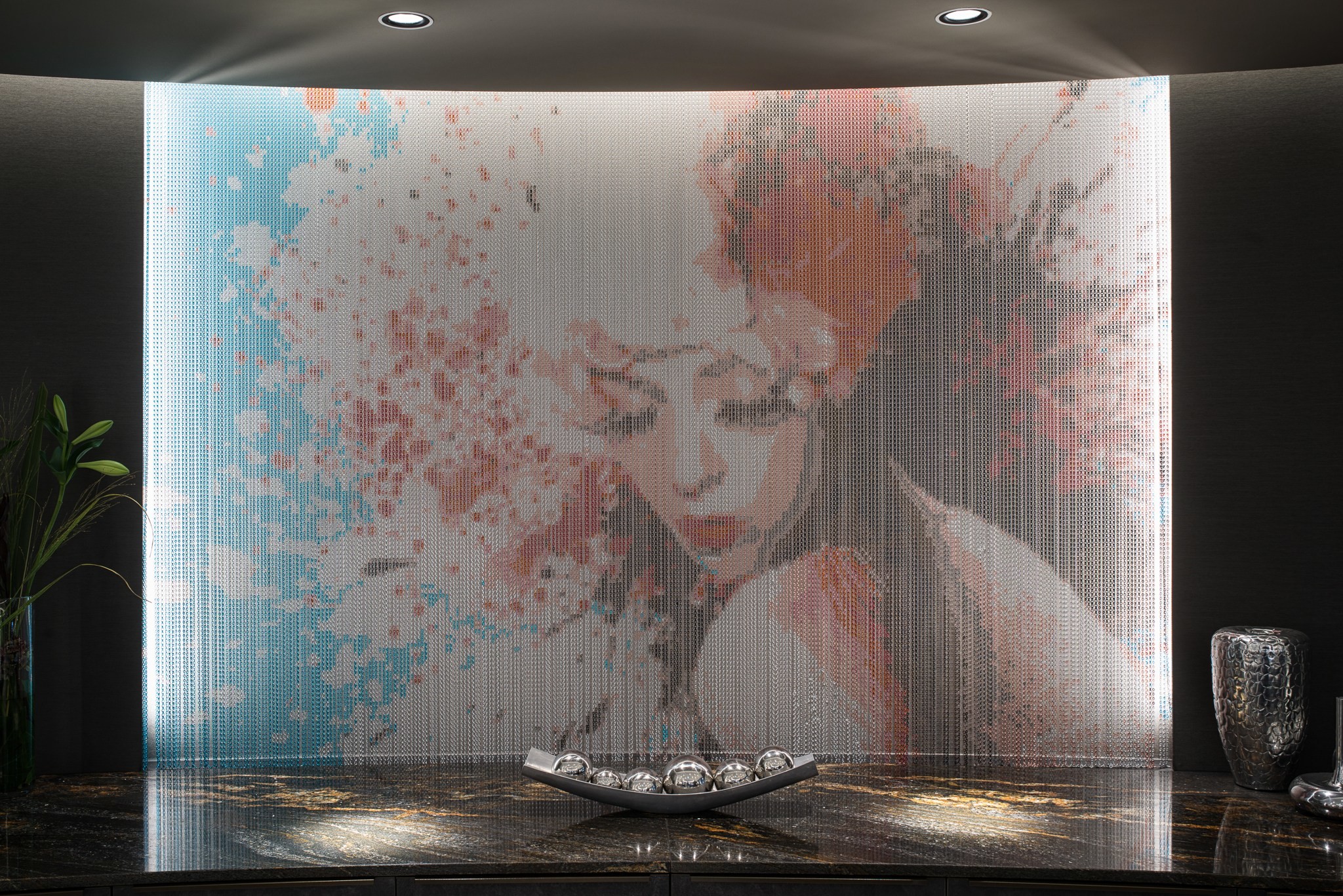 Rectangle Aluminum Chain Curtain