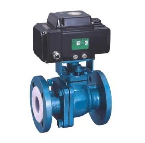 China Thread Connection Electric Motor Operated Valve Fluorine Lined Ball Valve wholesale