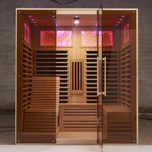 China Far Infrared Indoor Sauna Room Wood Dry Steam 1800x1500x2000mm wholesale
