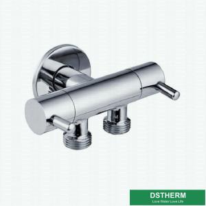 China G1/2" Thread Wall Mounted Chrome Plated Brass Angle Valve wholesale