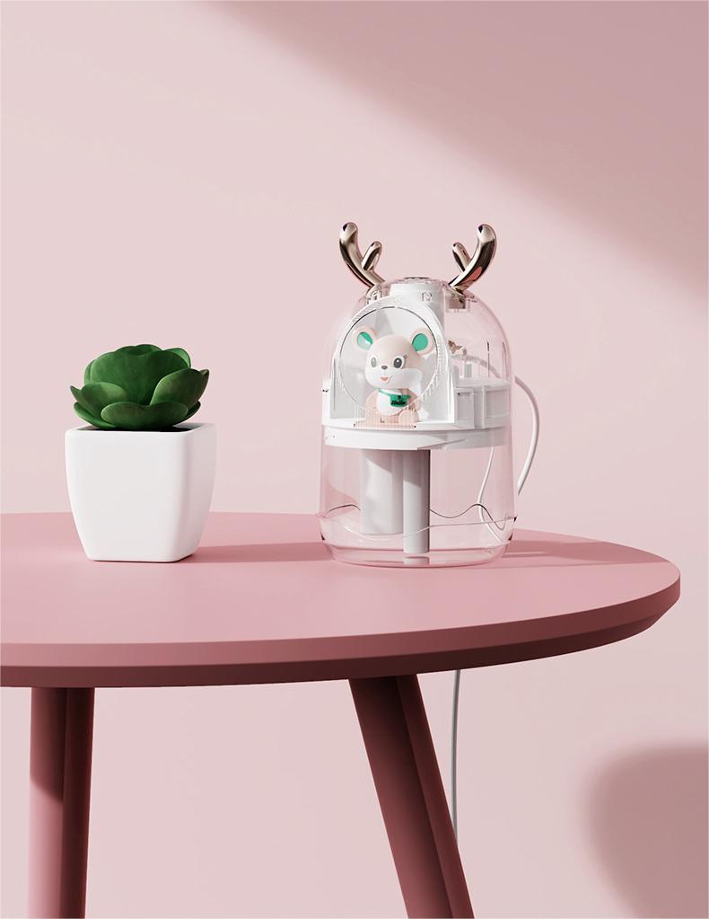 Conditioning Appliance Cute Pet Bear Mini Humidifier for Room App-Controlled Capacity 0.5L