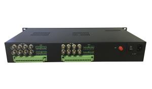 China 16 channels 3G-SDI/ASI Fiber Optic Extender with external 16-ch audio or RS232/485/422 wholesale