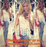 Sexy Crochet Crop Top Tank Women Lace Trim Camisole T Shirt Women Blusas