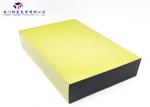 Rectangle Shape Small Plastic Packaging Boxes Yellow Color PVC Sleeve 38X25X9cm